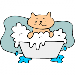Cat in Bath clipart, cliparts of Cat in Bath free download (wmf, eps ...