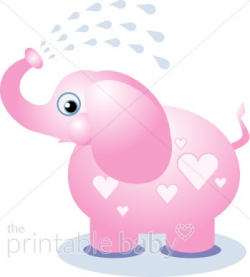 Pink Elephant Clipart | Jungle Baby Clipart