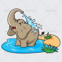 Cute Baby and Momma Elephant Clip Art | Mother And Baby Elephant's ...