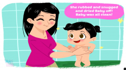Baby Bath Time - Mother and Little Baby Bathing Animation Story for ...