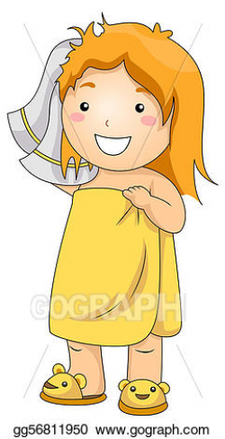 Stock Illustration - Kid bath. Clipart Drawing gg56811950 - GoGraph