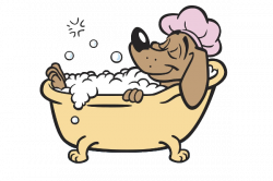 Dog Bath Clipart
