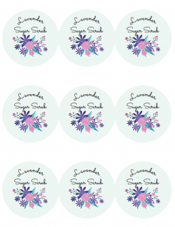 Lavender Sugar Scrub Recipe and Printable Labels | Lavender sugar ...
