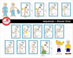 Sequences - Shower Time Clipart Set (300 dpi) School Teacher Clip ...