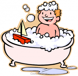 boy taking a bath clipart | Clipart Station