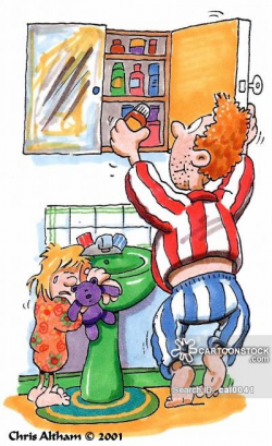 Bathroom Cabinets Cartoons and Comics - funny pictures from CartoonStock