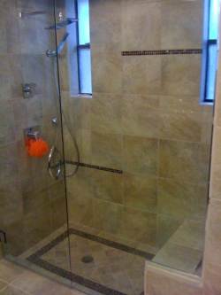 Rivers Tub to Shower Conversion. - Contemporary - Bathroom - Dallas ...