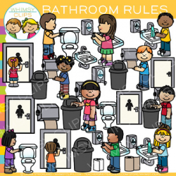 Bathroom Rules Clip Art | School clip art By Whimsy Clips ...