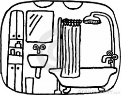 bathroom clipart black and white douche stock illustrations 272 ...