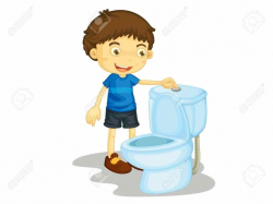 The Images Collection of Child toilet flush clipart ing u clip art ...