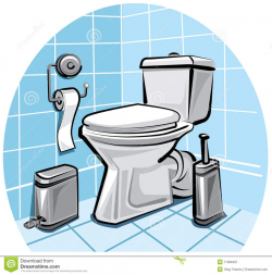 Toilet Clipart Clean Bathroom Pencil And In Color Toilet Clipart ...