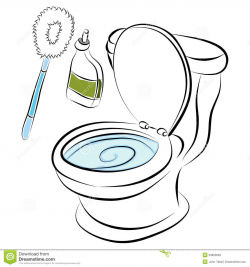 Marvelous Bathroom Clipart Toilet Bowl Pencil And In Color Pict For ...