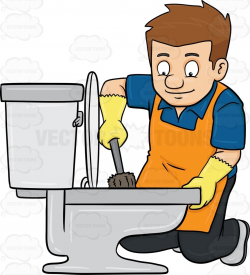 Clean The Bathroom Clipart - Letters