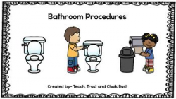 FREEBIE Bathroom Procedures | Kindergarten ideas | Bathroom ...