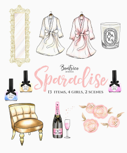 Bathroom Clipart Luxury Sparadise Clipart Watercolor Clipart Planner ...