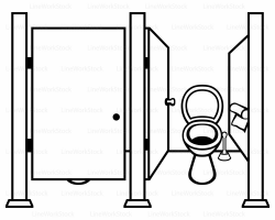 Toilet Clipart Black And White | Free download best Toilet ...