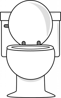White Toilet with Lid Up Clip Art - White Toilet with Lid Up Image ...