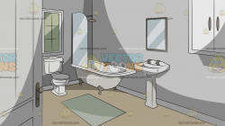 Simple Bathroom Background