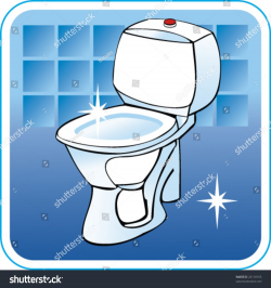 Clean Bathroom Clipart - Letters