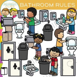 Bathroom Rules Clip Art | Bathroom rules, Clip art and Colour images