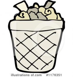 Trash Can Clipart #1176351 - Illustration by lineartestpilot