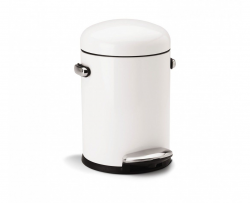 simplehuman - 4.5 litre retro step trash can: The domed lid ...