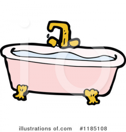 Bathtub Clipart #1185108 - Illustration by lineartestpilot