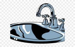 Bathtub Clipart Shower Tap - Bathroom Sink Clipart - Png ...