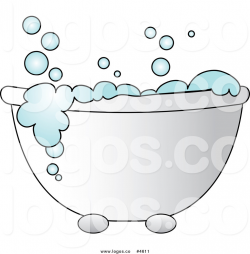 Royalty Free Tub with Bubble Bath Logo by Pams Clipart - #4611