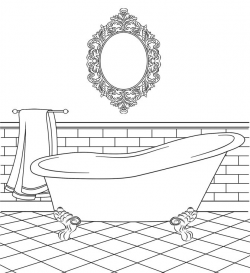 56 best Bathrooms Illustrations images on Pinterest | Bathroom ...