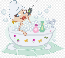 Bathtub Bubble bath Bathing Clip art - Bubble Bath Cliparts png ...