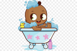 Bathing Infant Bathtub Clip art - The black baby bathtub png ...