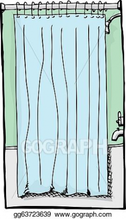 Vector Art - Shower stall. Clipart Drawing gg63723639 - GoGraph