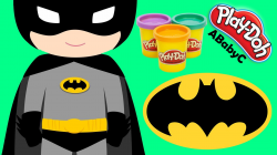 Play Doh Batman logo - How to make Bat man logo with Play-Doh - play ...