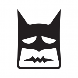 Confounded Batman Face Decal - Level 2 Graphics