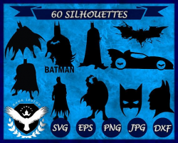 60 Batman Silhouette Batman SVG Batman Clipart Batman