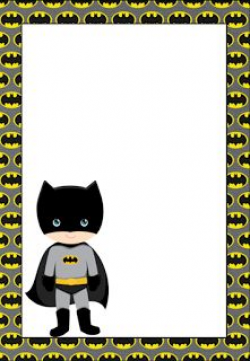 Batman clipart border - Pencil and in color batman clipart border