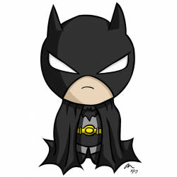 Batman Cartoon Drawing Batman Clipart Chibi - Pencil And In Color ...