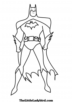 Batman Clipart Coloring Page Pencil And In Color - Solid Surface ...