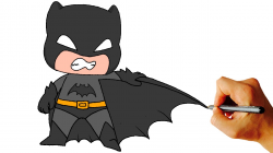 How to draw Batman chibi from Batman comics easy step by step video ...