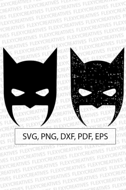 Batman SVG Grunge Batman mask svg Vector Clipart Cut File