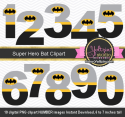 Batman clipart numbers superheroes superhero super boy logo age digital  clip art png images hero heroes cute digiscrap supplies scrap