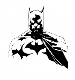 12 Batman Vector Art Images - Batman Black and White Drawings ...