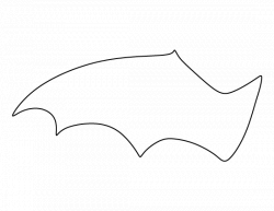 Bat wing pattern. Use the printable outline for crafts, creating ...