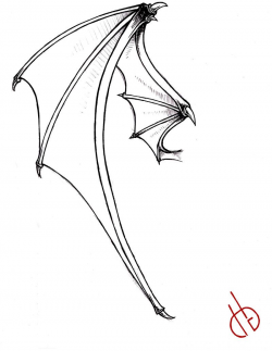 Bat Wings Drawing Bat wing by bakero-ichiban | art illustraions ...