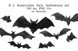 Halloween Clip Art, Bats ~ Illustrations ~ Creative Market