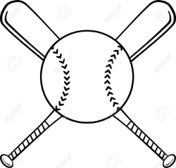 Softball ball and bat clipart - ClipartFox | Silhouette | Pinterest ...