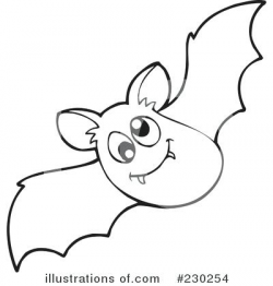 Bat Clipart Black And White - cilpart
