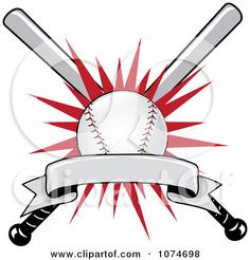 Baseball Clip Art Sports Clip Art Of A Baseball Bat And Ball With ...