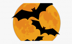 Halloween Moon Clipart - Bats Clipart No Background #2306778 ...